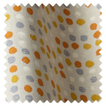 Made To Measure Roman Blinds Dot Dot Tangerine Swatch 1