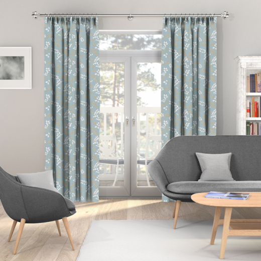 Made To Measure Curtains Tyrol Azure