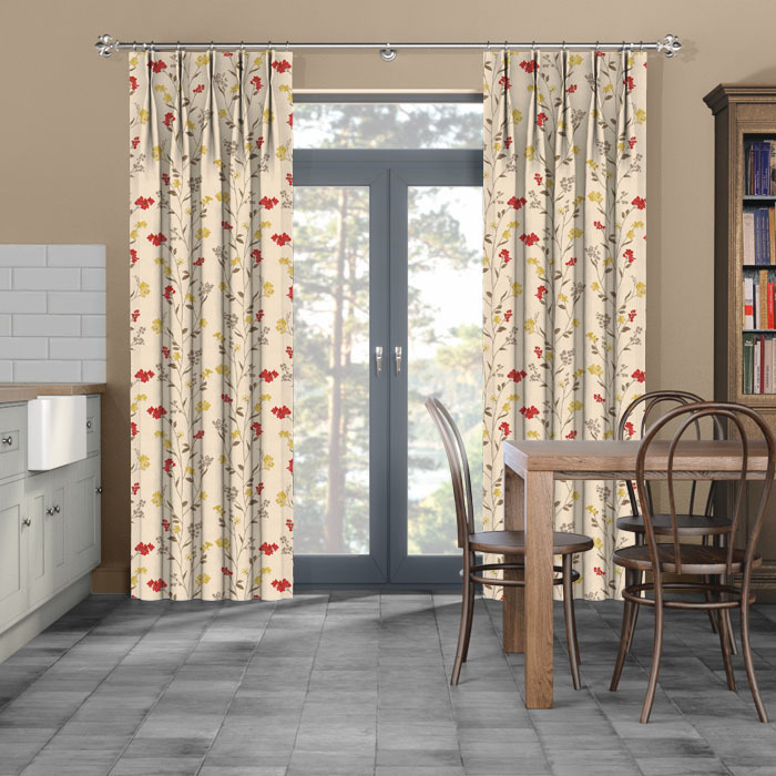 Curtains in Enchanted Rouge by iLiv