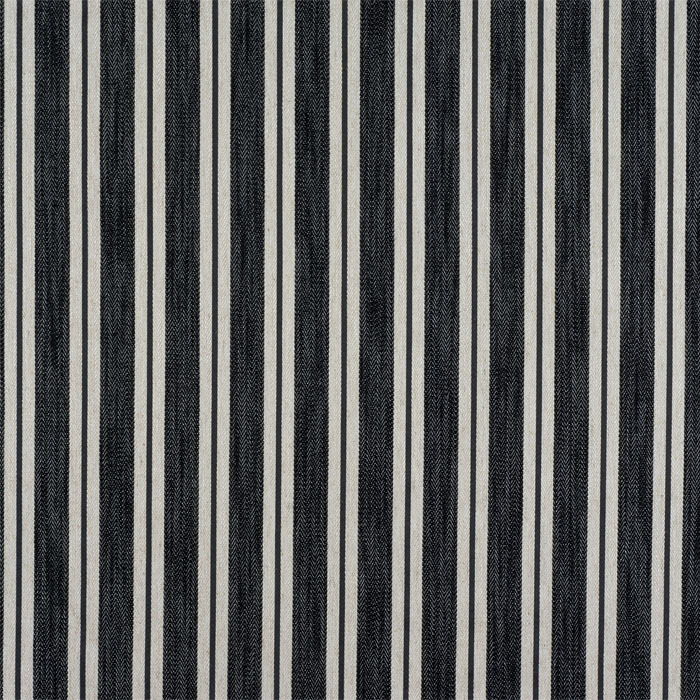 Arley Stripe Charcoal Fabric by Porter And Stone