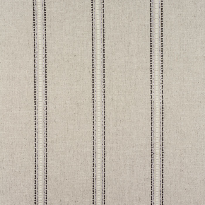 Bromley Stripe Charcoal Fabric by Porter And Stone