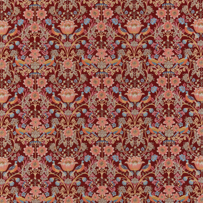 Holcombe Rosso Fabric by Porter And Stone