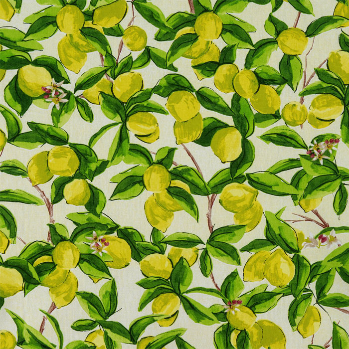 Sorrento Lemon Fabric by Porter And Stone