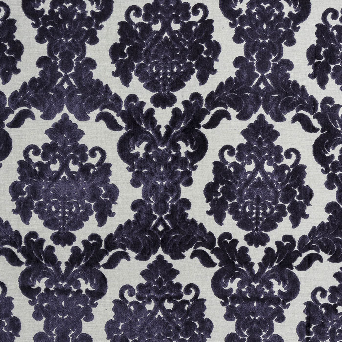 Tuscania Aubergine Fabric by Porter And Stone