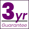 3 year guarantee logo