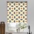 Striped Petal Orange Blackout Roller Blind