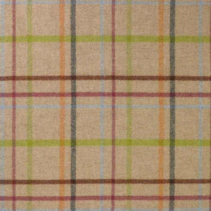 Made To Measure Roman Blinds Multicheck Natural Flat Image