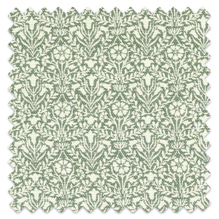 Swatch of Bellflowers Weave Seagreen