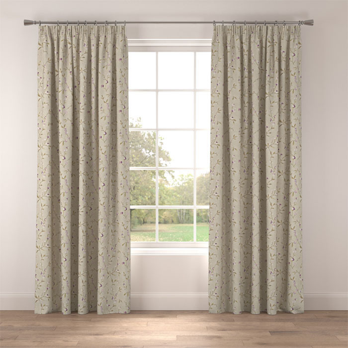 Curtains in Cerelia Grape by Belfield Home