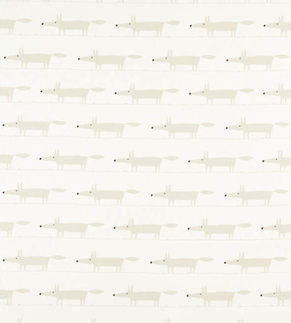 Midi Fox Snow Fabric by Scion