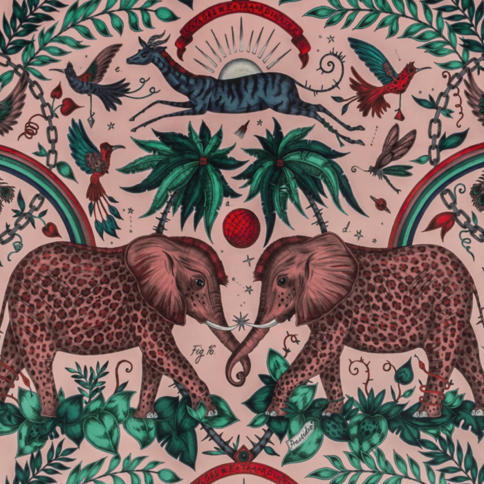 Zambezi Pink Velvet Flat Image