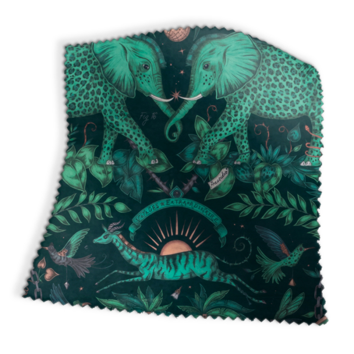 Swatch of Zambezi Teal Velvet