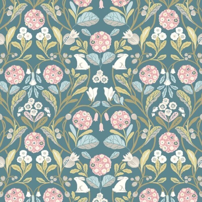 Forester Teal Roller Blind