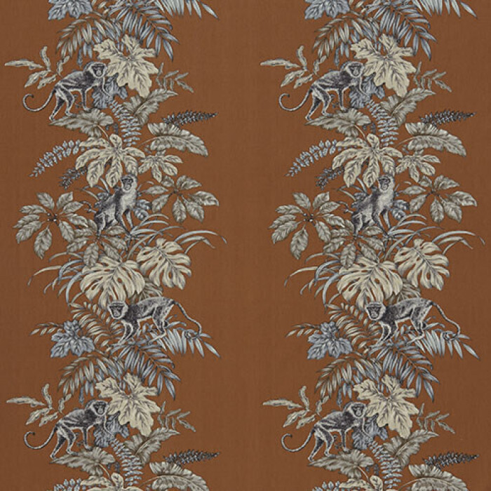 Made To Measure Roman Blinds Monkeying Around Henna Flat Image