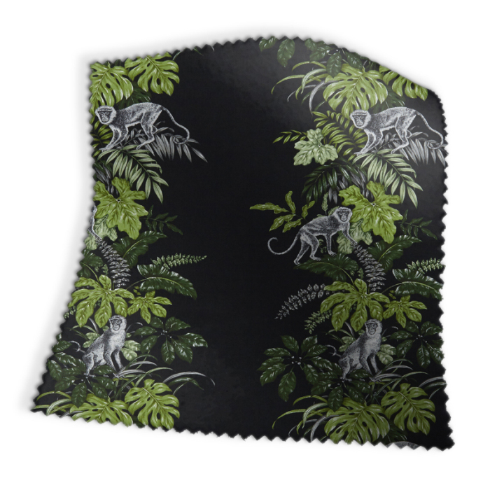 Made To Measure Roman Blinds Monkeying Around Zinc Swatch