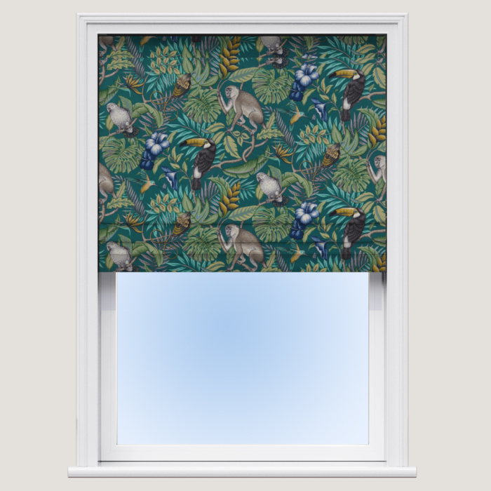 Made To Measure Roman Blinds Rainforest Lagoon