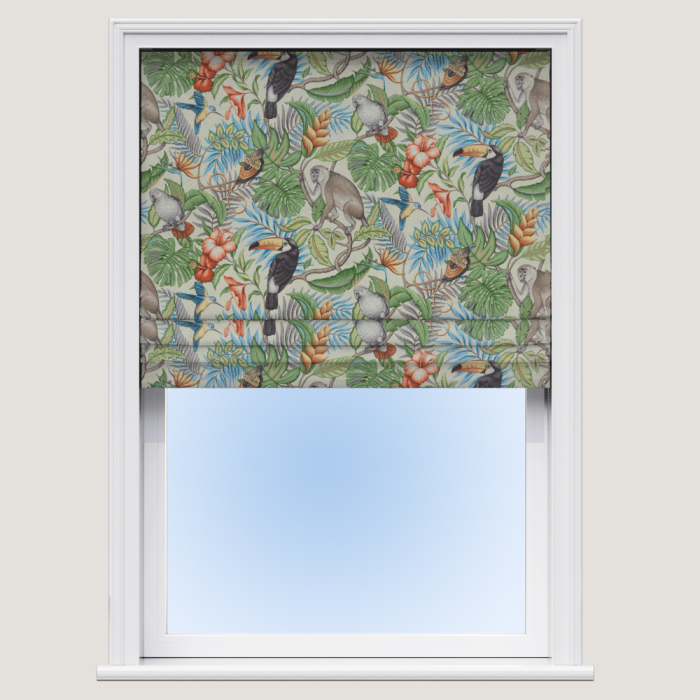 Made To Measure Roman Blinds Rainforest Papaya