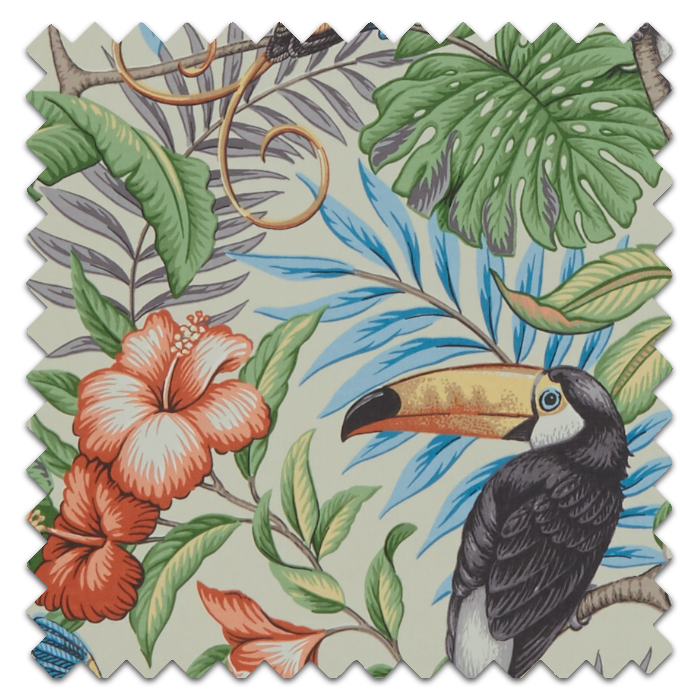 Roman Blinds Rainforest Papaya Fabric Sample