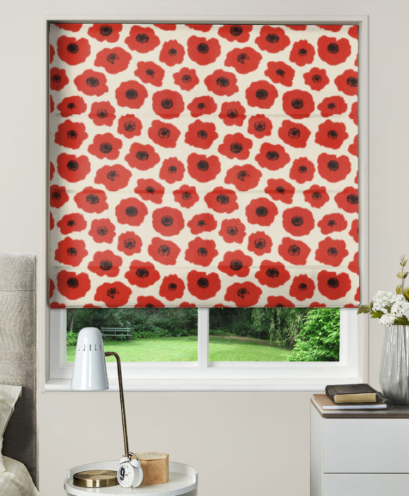 Made To Measure Roman Blinds Vallmo Poppy