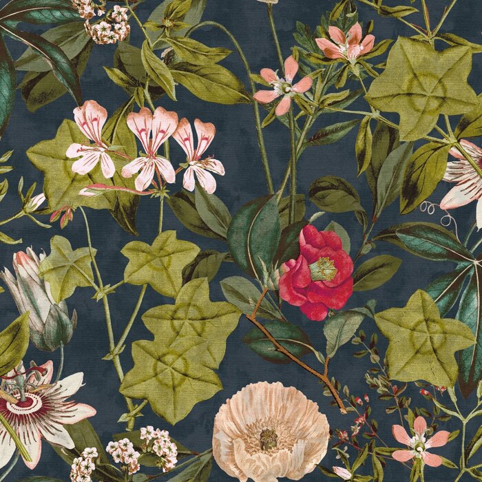 Passiflora Midnight Spice Fabric