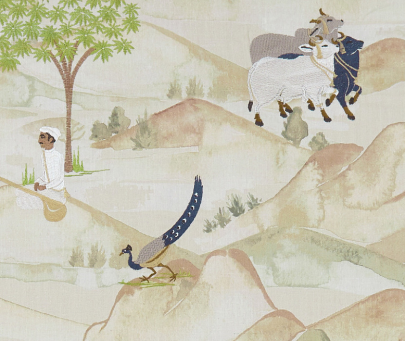 Made To Measure Roman Blinds Sahara Teal/Spice