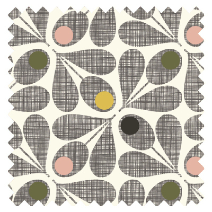 Scribble Acorn Cup Blackout Roller Blind Swatch