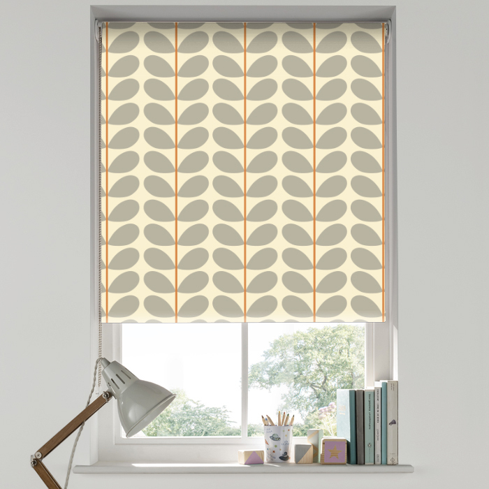 Two Colour Warm Grey Blackout Roller Blind