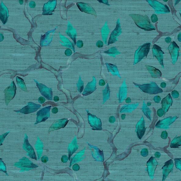 Vesper Azurite Fabric by Voyage
