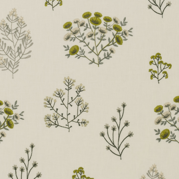Floris Chartreuse Fabric Flat Image
