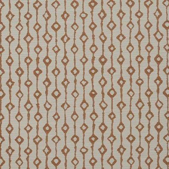 Debussy Burnt Orange Fabric Flat Image