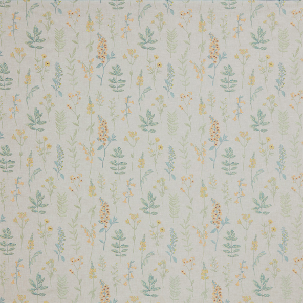 Cottage Garden Seaspray Fabric Flat Image