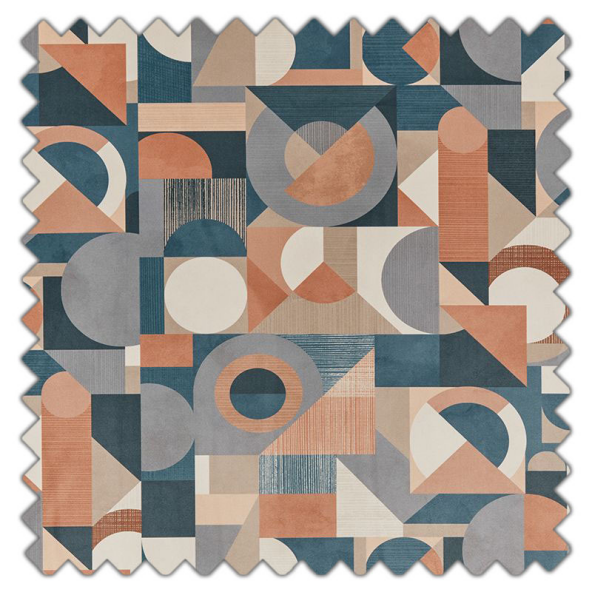 Swatch of Geometrica Velvet Harissa by iLiv