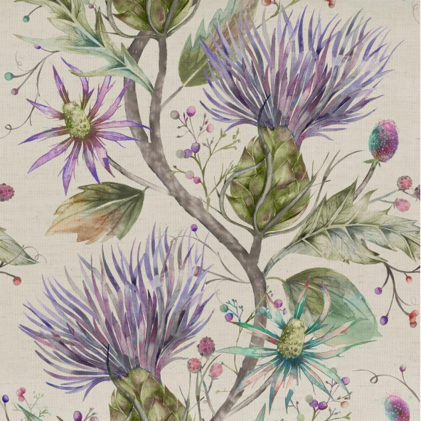 Varys Violet Fabric by Voyage