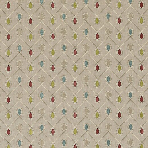 Made To Measure Curtains Healey Raspberry/Duckegg