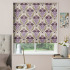 Electric Roman Blind in Acanthus Berry