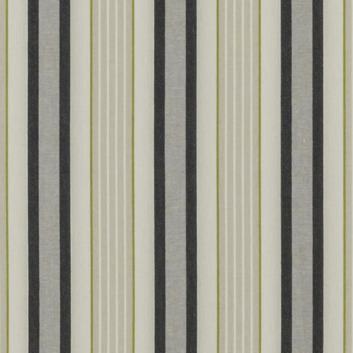 Made To Measure Curtains Belvoir Charcoal/Chartreuse Flat Image