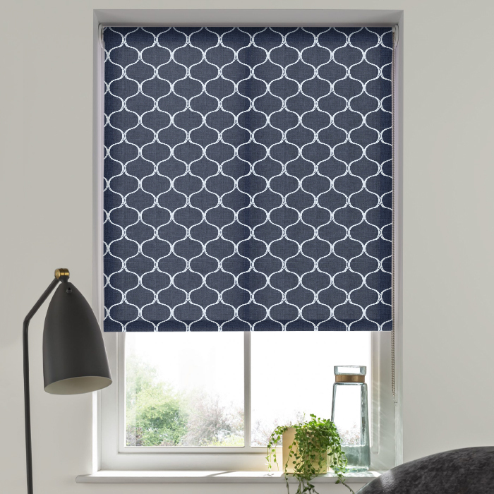 Eve Roller Blind in Cleo Navy