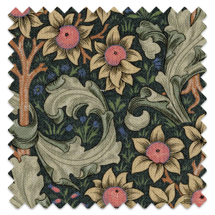 Swatch of Orchid Nightshade by William Morris