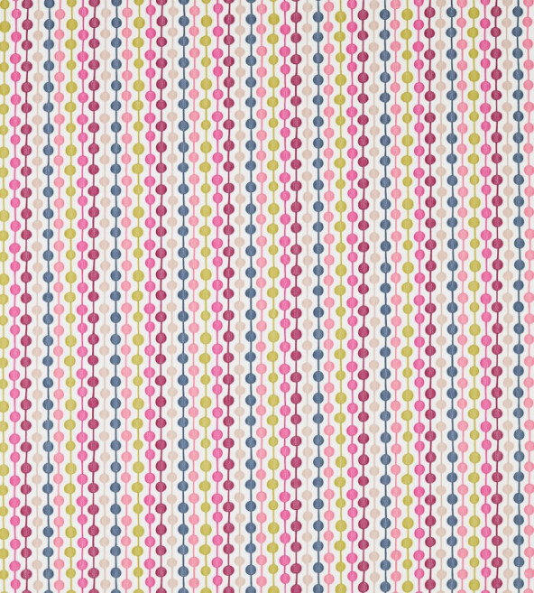 Paikka Bilberry Rhubarb Indigo Fabric by Scion