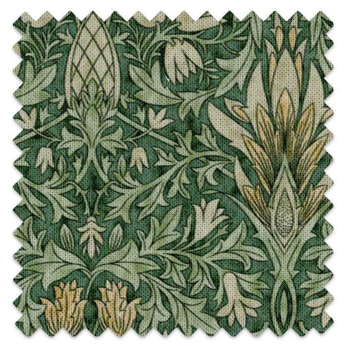 Swatch of Snakeshead Forest by William Morris
