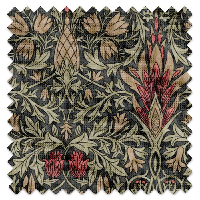 Swatch of Snakeshead Mocha by William Morris