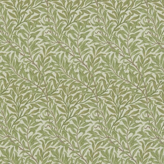 Willow Boughs Weave Artichoke/Olive Fabric by Morris & Co
