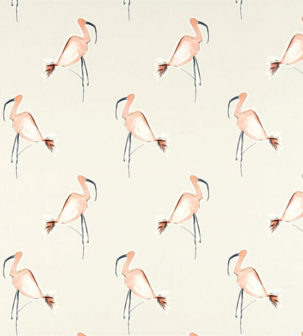 Zanzibar Peach Fabric by Scion