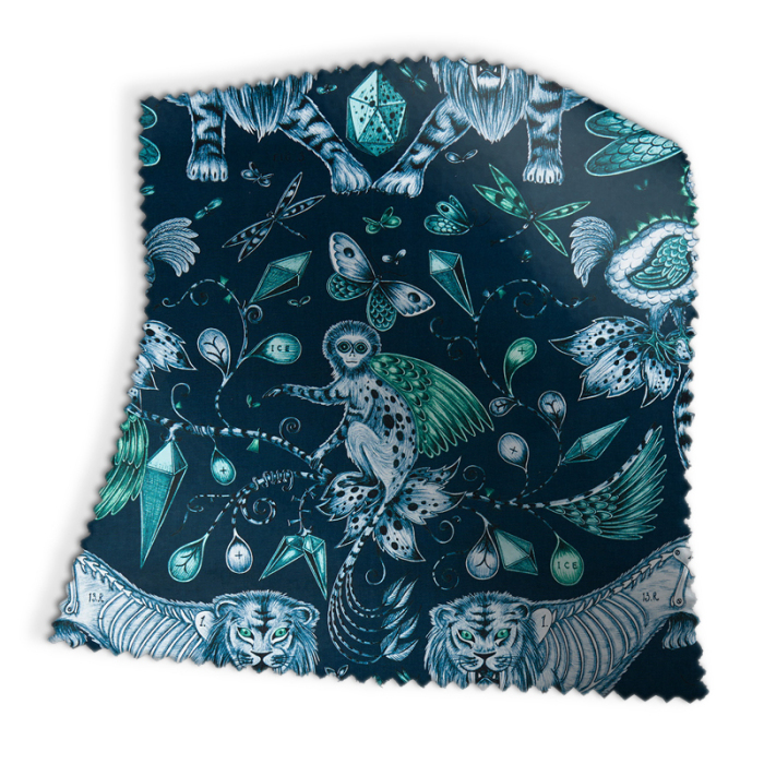 Made To Measure Curtains Extinct Navy Swatch