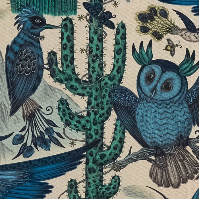 Made To Measure Curtains Frontier Blue Linen