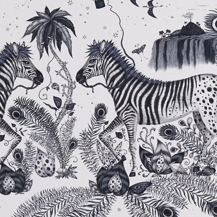 Made To Measure Curtains Lost World Blue