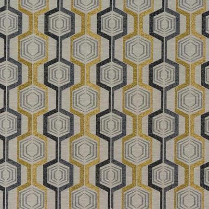 Made To Measure Curtains Dante Ochre Flat Image