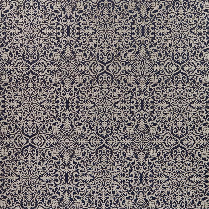 Made To Measure Curtains Brocade Sapphire Flat Image