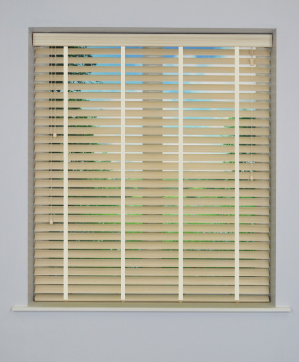 Limestone Inspirewood Venetian Blind with White Tape