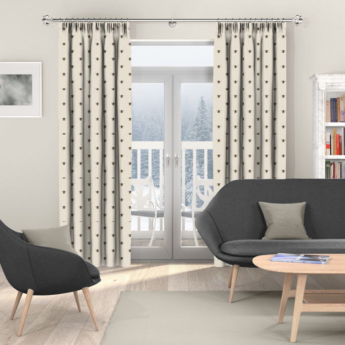 Abeja Ivory Curtains